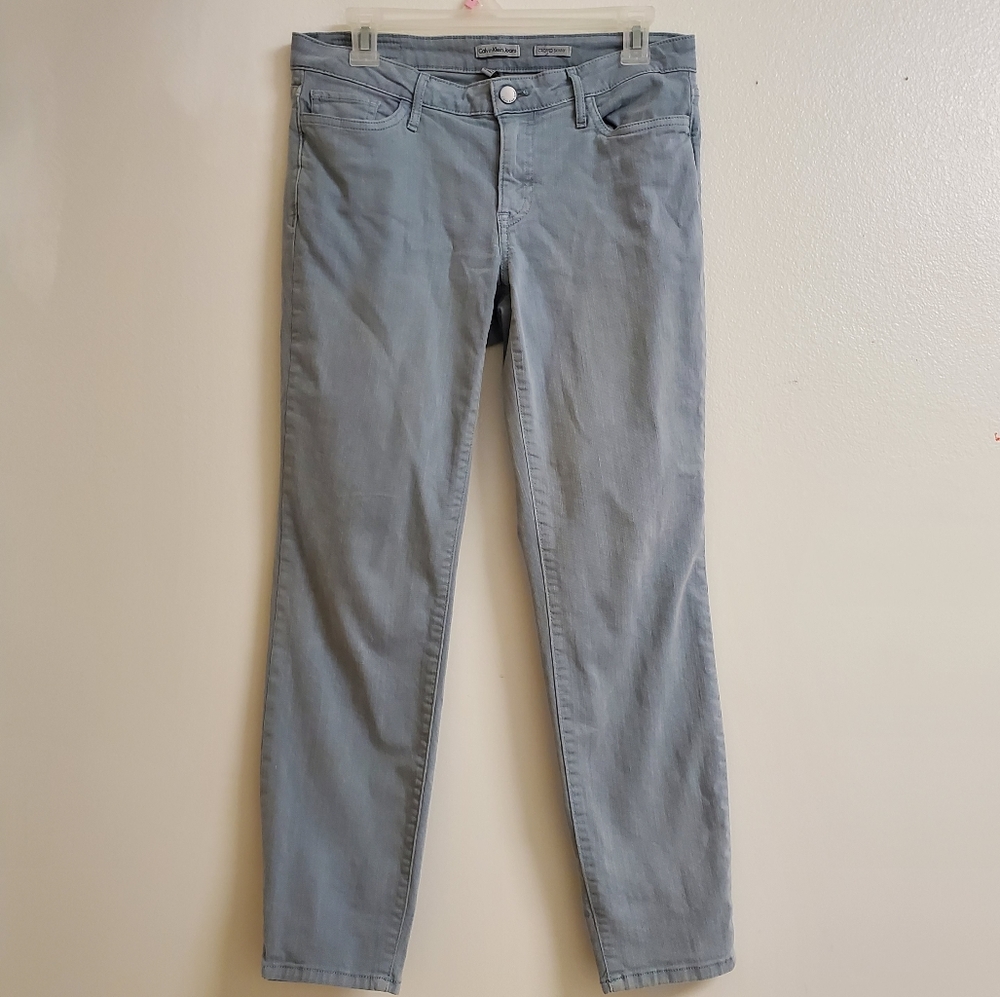 Calvin Klein Skinny Cropped Light Blue Jeans